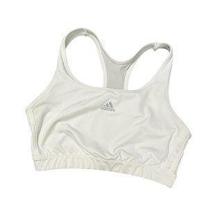 ADIDAS WHITE SPORTS BRA